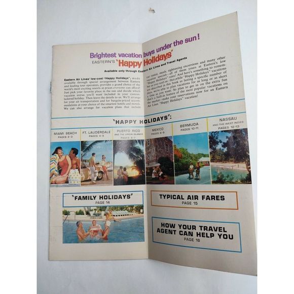 Eastern Airlines 1963 Ford Brochure Pamphlet Ephemera Travel NYC Transportation - Picture 4 of 9